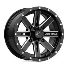 Load image into Gallery viewer, MA41 14X7 4X110 G-BLK MILL -47MM MSA Offroad Wheels