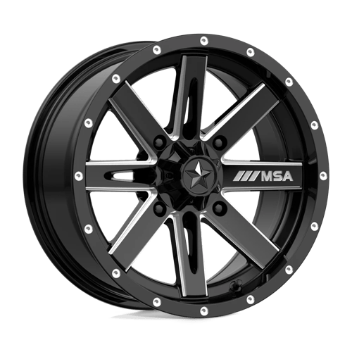 MA41 15X7 4X137 G-BLK MILL 10MM MSA Offroad Wheels