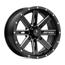 Load image into Gallery viewer, MA41 15X7 4X137 G-BLK MILL 10MM MSA Offroad Wheels