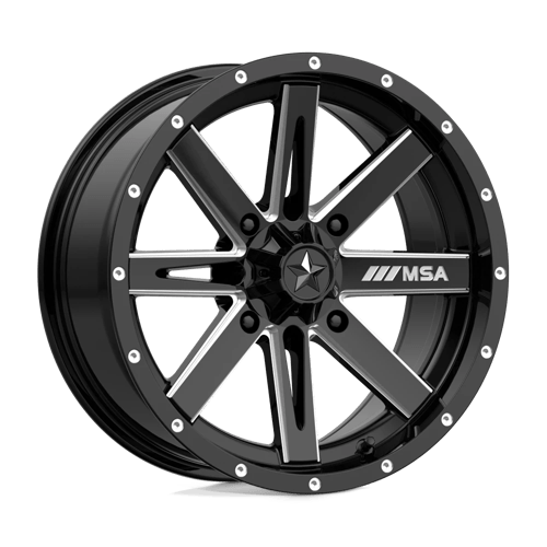 MA41 16X7 4X137 G-BLK MILL 10MM MSA Offroad Wheels