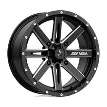 Load image into Gallery viewer, MA41 16X7 4X137 G-BLK MILL 10MM MSA Offroad Wheels