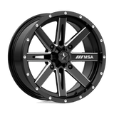 MA41 16X7 4X156 G-BLK MILL 10MM MSA Offroad Wheels