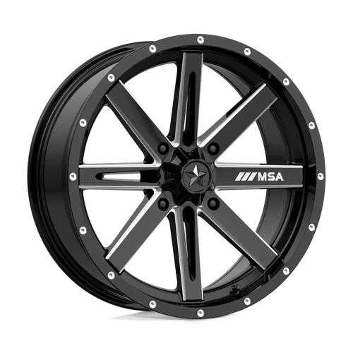 MA41 18X7 4X156 G-BLK MILL 10MM MSA Offroad Wheels