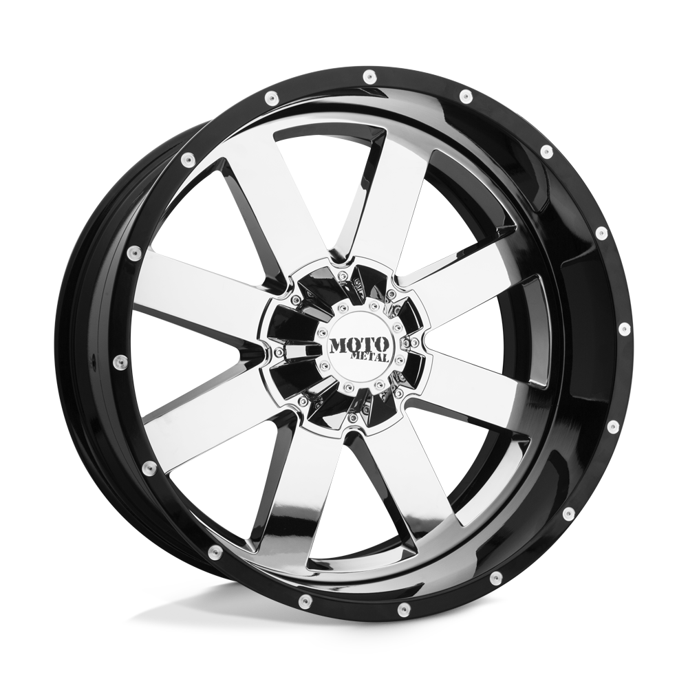 MO200 22X12 8X180 CHR G-BLK MILL LP -44MM Moto Metal