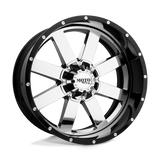 MO200 22X12 8X180 CHR G-BLK MILL LP -44MM Moto Metal