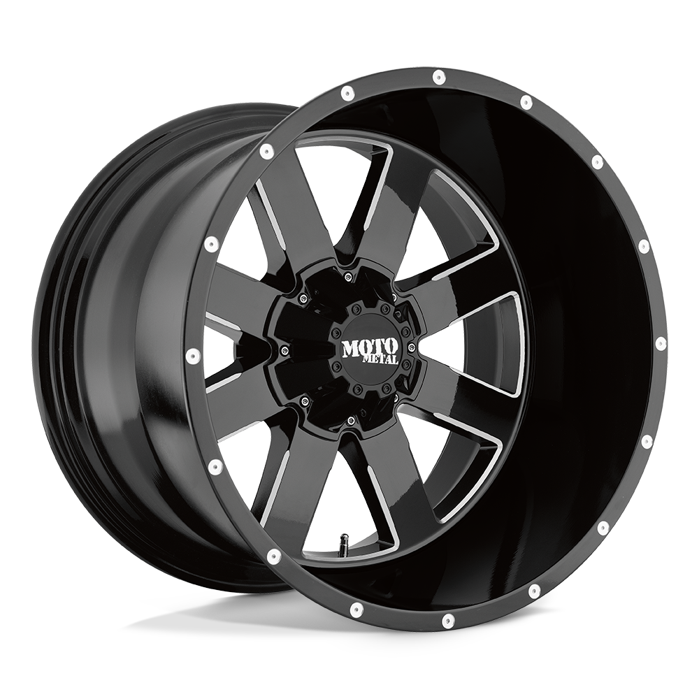 MO962 20X10 6X135 G-BLK MILL -24MM Moto Metal