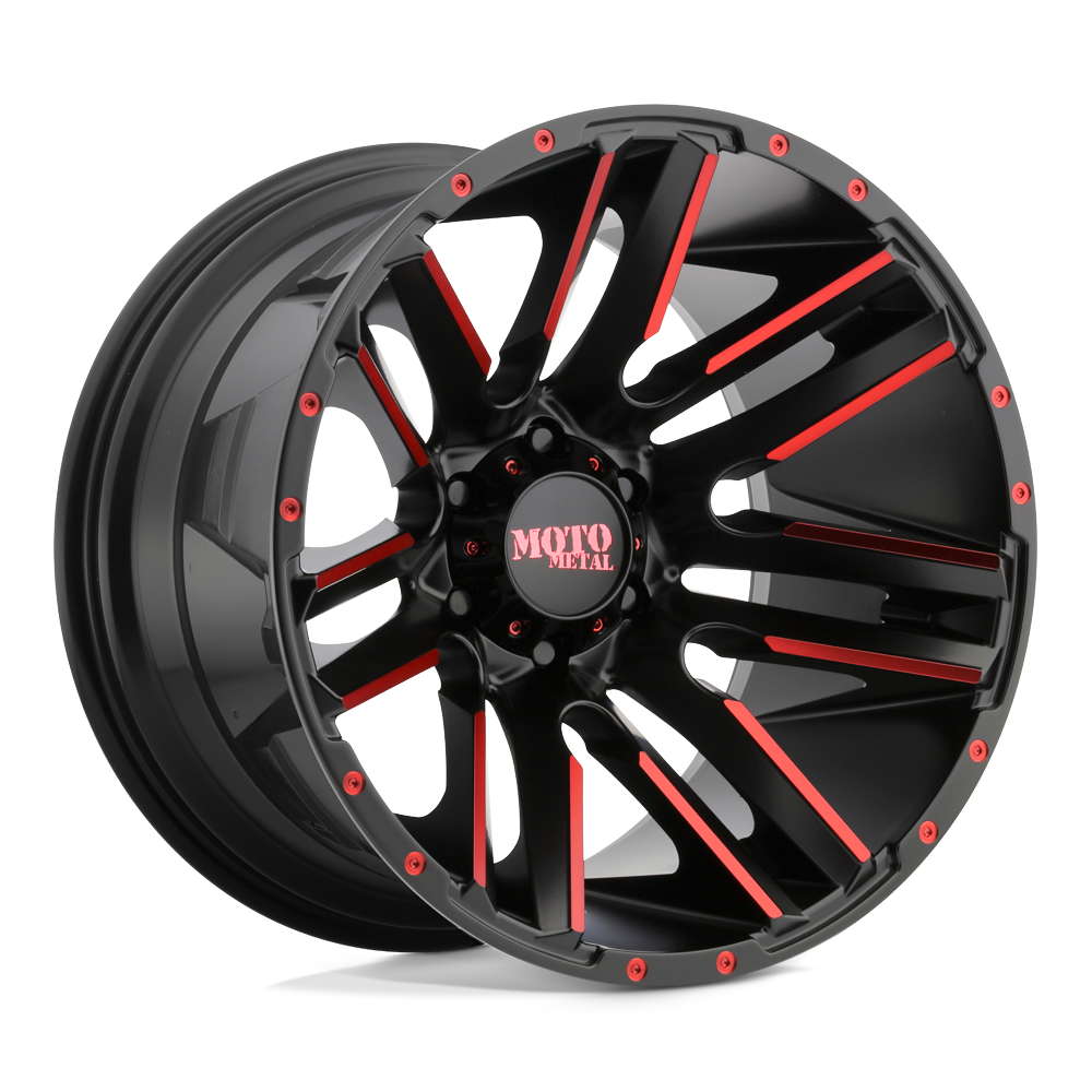 MO978 20X10 5X5.0 S-BLK MACH RTCC -24MM Moto Metal