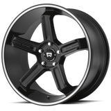 MR122 18X9 5X100 S-BLK MACH 45MM Motegi