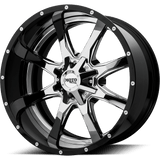 MO201 20X10 5X5.5 CHR BLK MILL LP -18MM Moto Metal