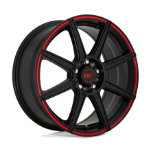 Load image into Gallery viewer, MR142 17X7 4X100/4.25 S-BLK RED 40MM Motegi