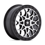 MA48 15X6 4X137 G-BLK-MACH BLK-RG 38MM MSA Offroad Wheels