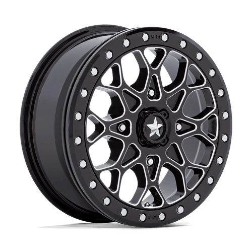 MA48 15X6 4X110 G-BLK-MILL BLK-RG 38MM MSA Offroad Wheels