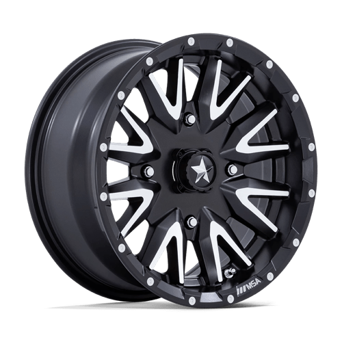 MA049 14X7 4X110 M-BLK MCH -47MM MSA Offroad Wheels