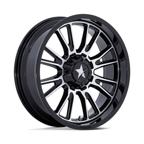 MA051 14X7 4X137/156 G-BLK MCH 10MM MSA Offroad Wheels