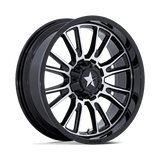 MA051 22X7 4X137/156 G-BLK MCH 0MM MSA Offroad Wheels