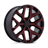 PR177 26X10 6X5.5 G-BLK RED-MILL 24MM Performance Replicas