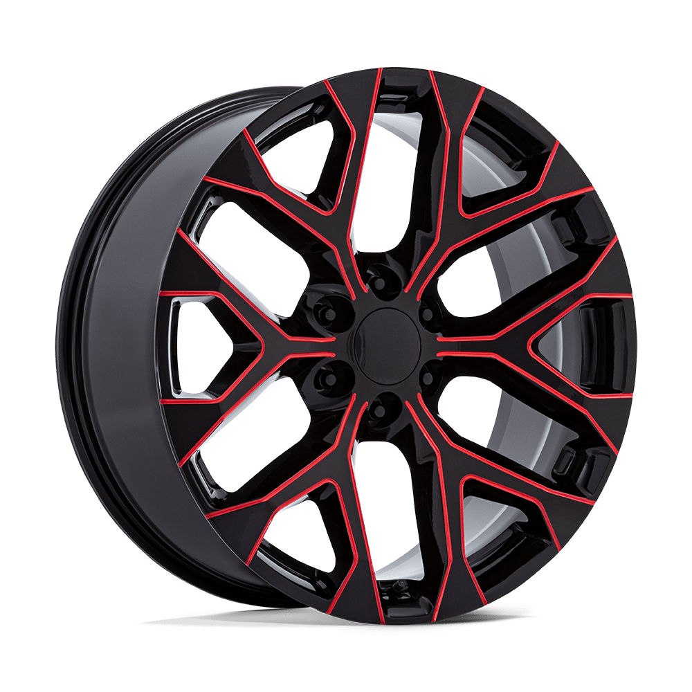 PR177 22X9 6X5.5 G-BLK RED-MILL 24MM Performance Replicas