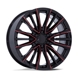 PR223 22X9 6X5.5 G-BLK MILL-RD 28MM Performance Replicas