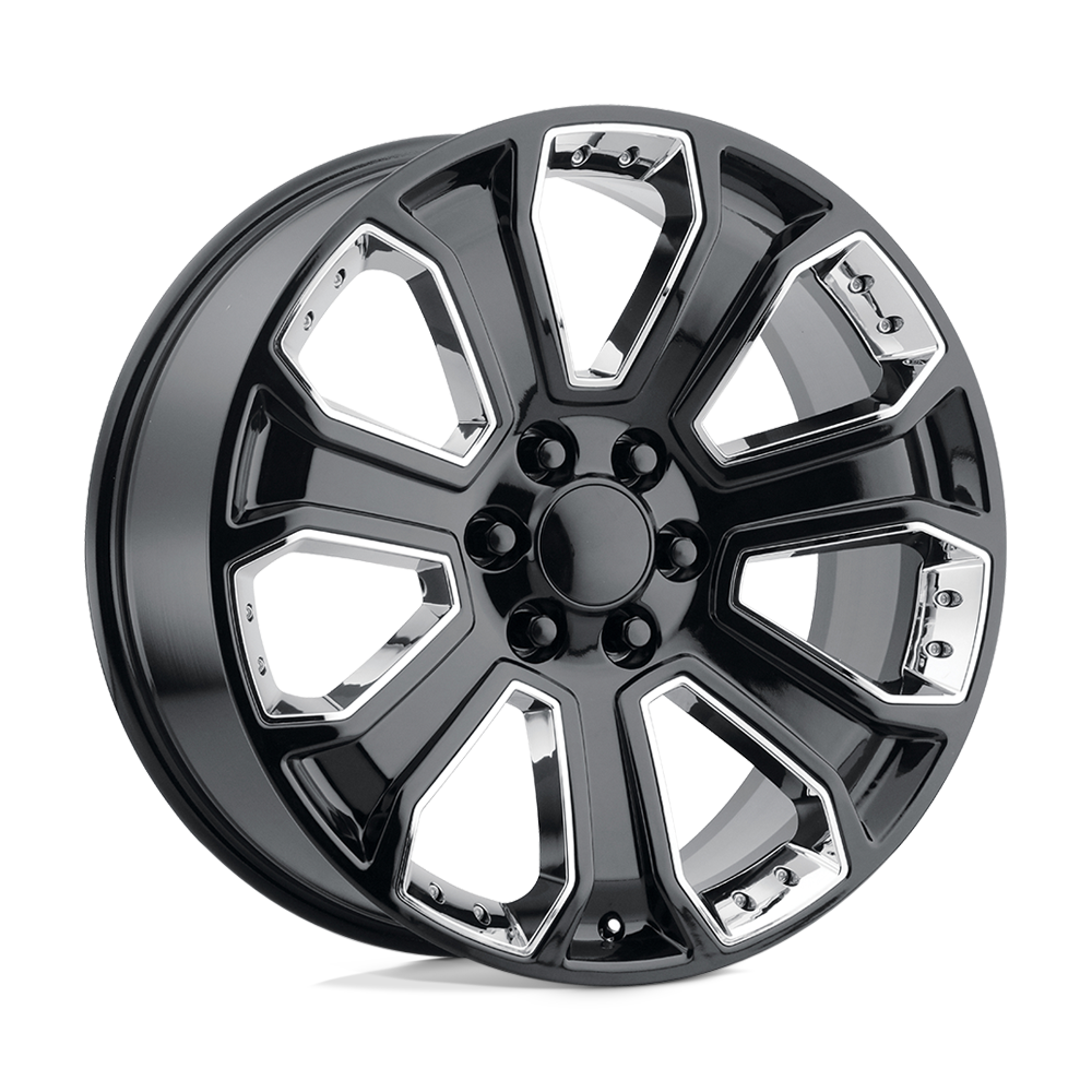 PR113 22X9 6X5.5 G-BLK CHR ACC 24MM Performance Replicas