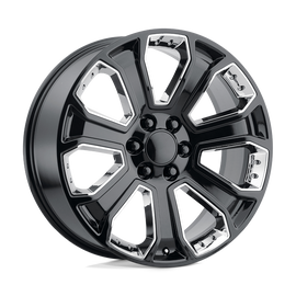 PR113 22X9 6X5.5 G-BLK CHR ACC 24MM Performance Replicas