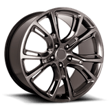 PR137 22X9 5X5.0 HYPER SLV DRK 34MM Performance Replicas