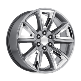 PR168 22X9 6X5.5 SLV W/ CHR ACC 24MM Performance Replicas