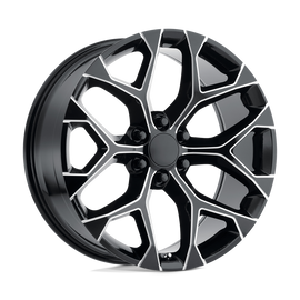 PR176 22X9 6X5.5 G-BLK MILL 24MM Performance Replicas