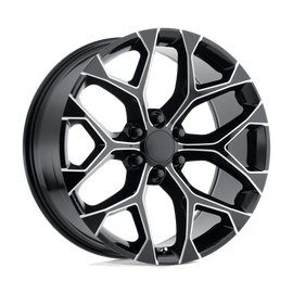 PR176 22X9 6X5.5 G-BLK MILL 24MM Performance Replicas
