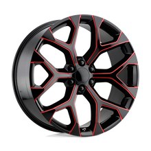 Load image into Gallery viewer, PR176 26X10 6X5.5 G-BLK RED-MILL 24MM Performance Replicas