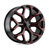 PR176 24X10 6X5.5 G-BLK RED-MILL 24MM Performance Replicas