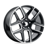 PR192 22X10 6X5.5 G-BLK MACH 25MM Performance Replicas