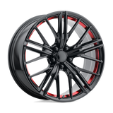 PR194 20X10 5X120 G-BLK RED MACH 35MM Performance Replicas