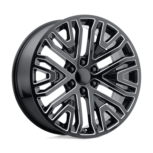 PR197 22X9 6X5.5 G-BLK MILL 28MM Performance Replicas