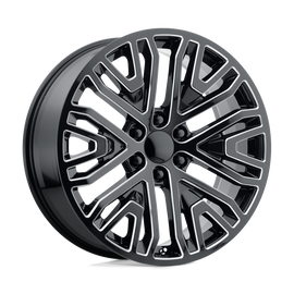PR197 22X9 6X5.5 G-BLK MILL 28MM Performance Replicas