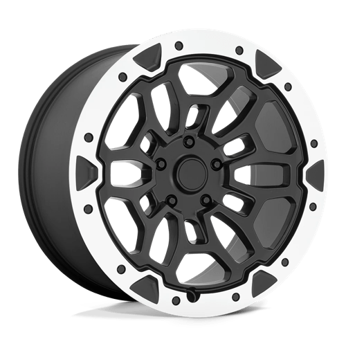 PR215 22X10 5X5.5 M-BLK MACH 19MM Performance Replicas