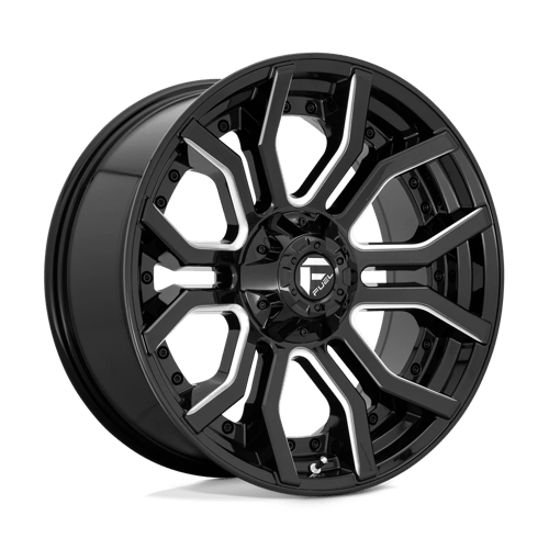 D711 22X10 5X5.0/5.5 GL-BLK-MIL -18MM Fuel 1PC