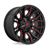 D712 20X10 8X6.5 GL-BLK-RTTC -18MM Fuel 1PC