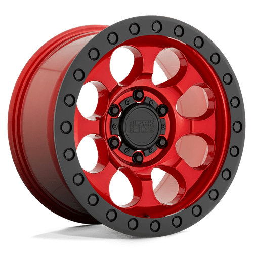 BRRIT 17X9 6X135 C-RED-BLKBLTS 12MM Black Rhino