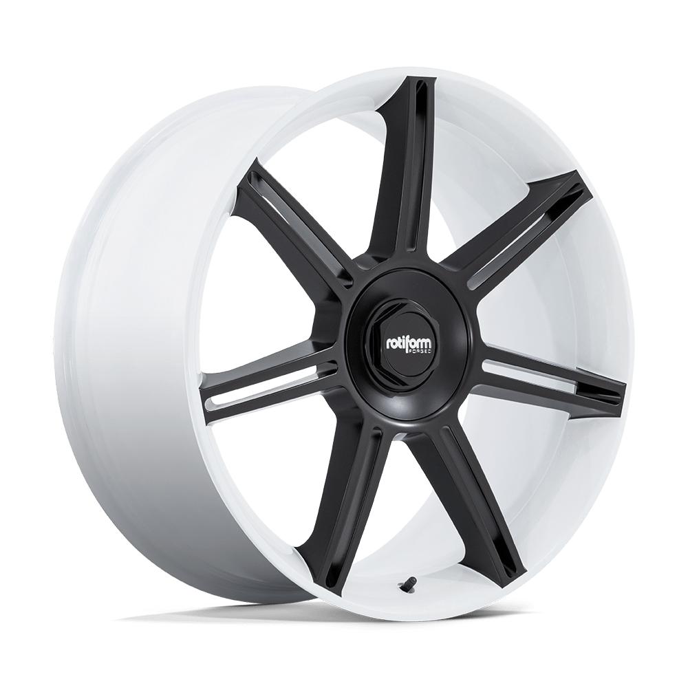 R908 22X10 5X130 WHT M-BLK-SPK 56MM Rotiform