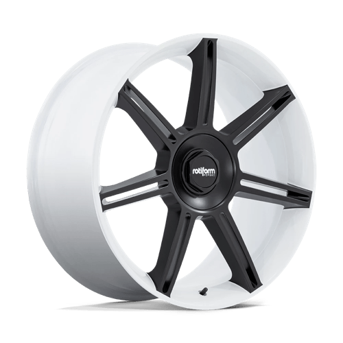 R908 22X10 5X130 WHT M-BLK-SPK 56MM Rotiform