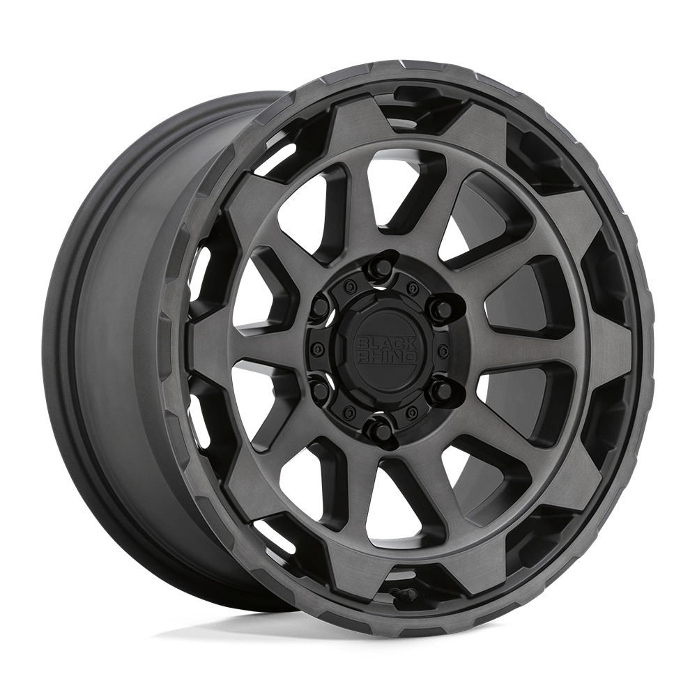 BRRTR 17X8.5 6X5.5 M-GNMTL BRSH-FC 12MM Black Rhino