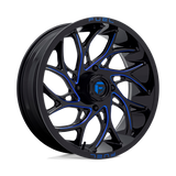 D778 22X7 4X156 G-BLK-MILL-BLU 00MM Fuel UTV