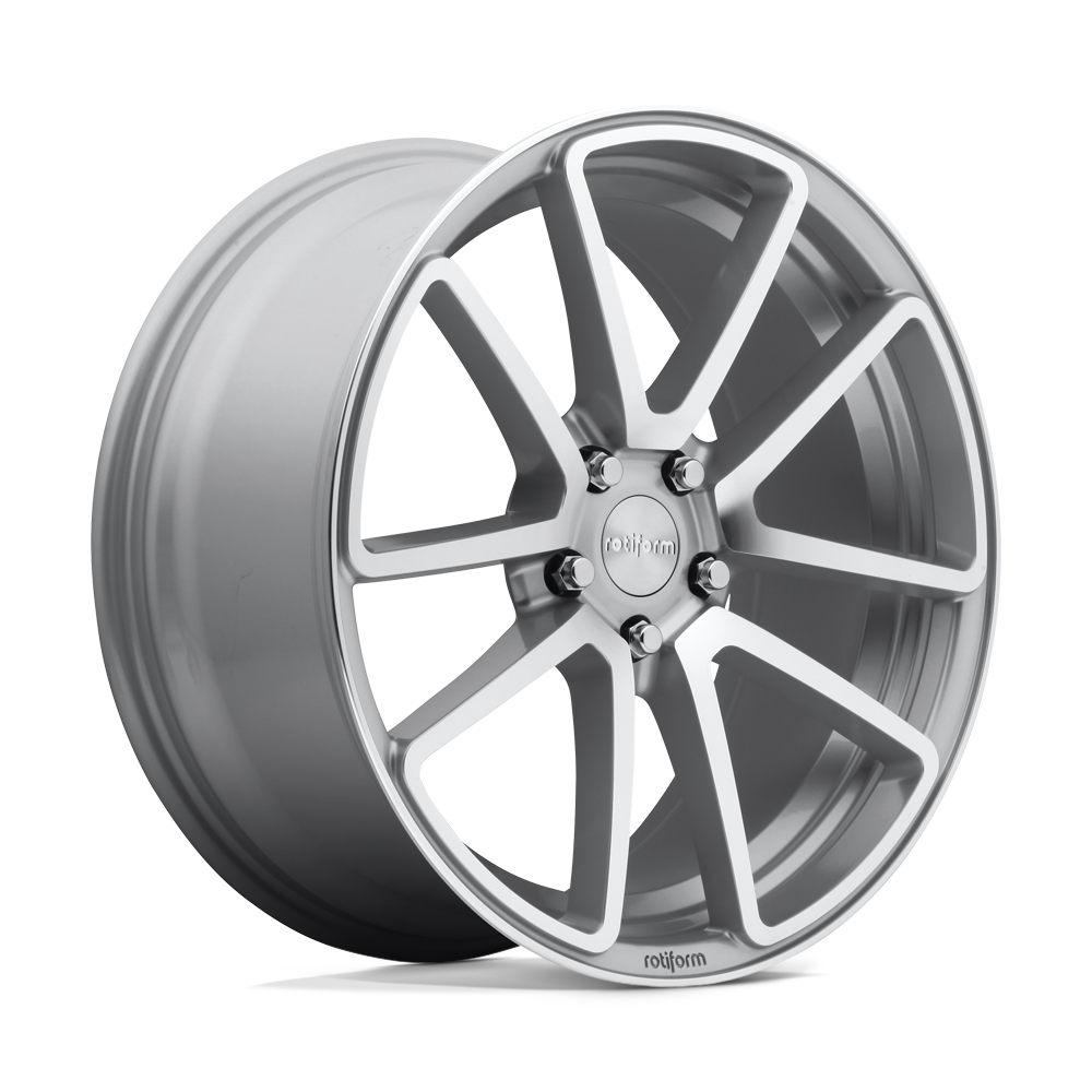 R120 18X8.5 5X112 GL-SLVR-MACH 45MM Rotiform