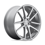 R120 18X8.5 5X4.5 GL-SLVR-MACH 45MM Rotiform