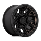 D824 17X9 5X5.0 M-BLK-DDT 1MM Fuel 1PC