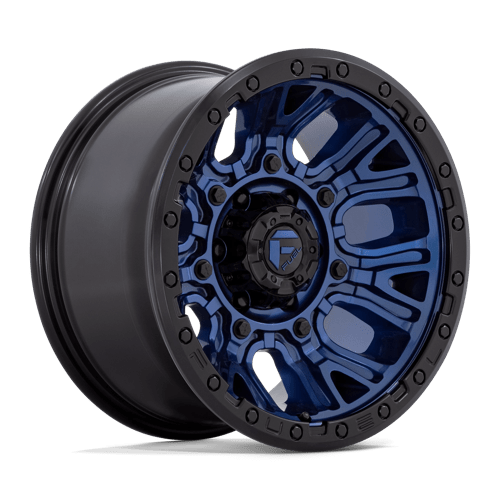 D827 17X9 5X5.0 DK-BLUE BLK-RG -12MM Fuel 1PC