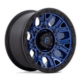 D827 17X9 6X5.5 DK-BLUE BLK-RG 1MM Fuel 1PC