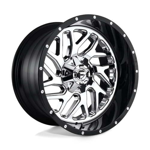 D211 22X10 6X135/5.5 CHR-PLATED-GBL -13MM Fuel 2PC