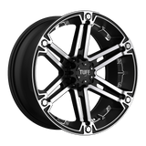 TUT01 17X8 5X4.5/5.0 F-BLK MACH-FC 20MM Tuff