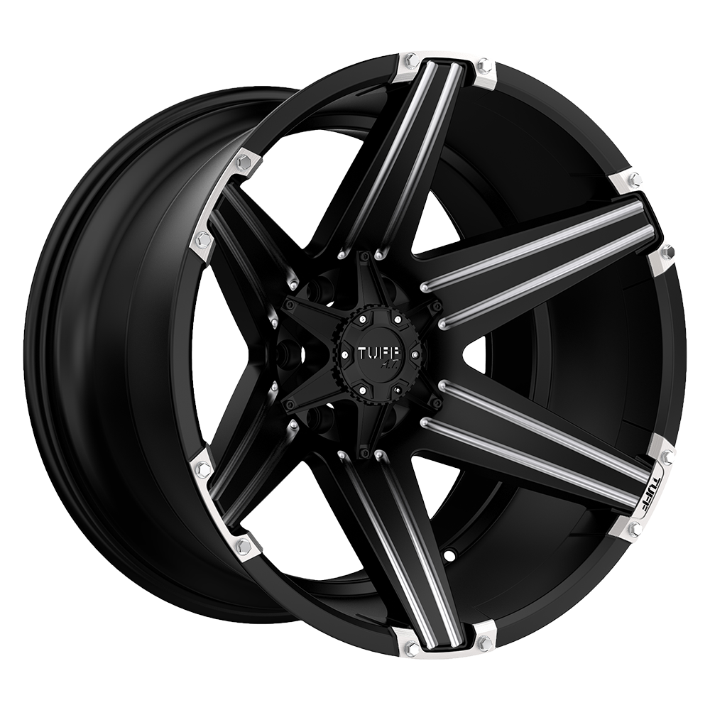 TUT12 20X10 5X150 S-BLK MILLED -19MM Tuff